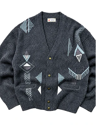 Cardigan vintage grueso lana  (L-XL)
