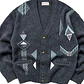 Cardigan vintage grueso lana  (L-XL) - Miniatura 2