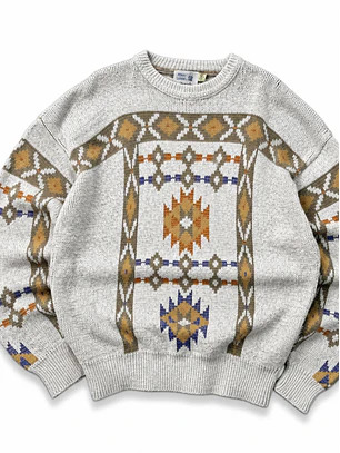 Sweater vintage etnico (XL)