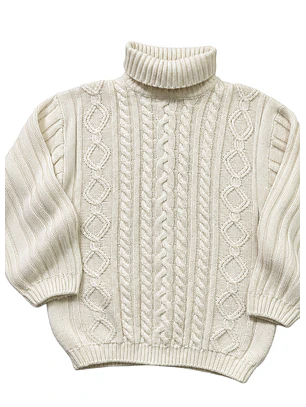 Sweater vintage trenzado (L)