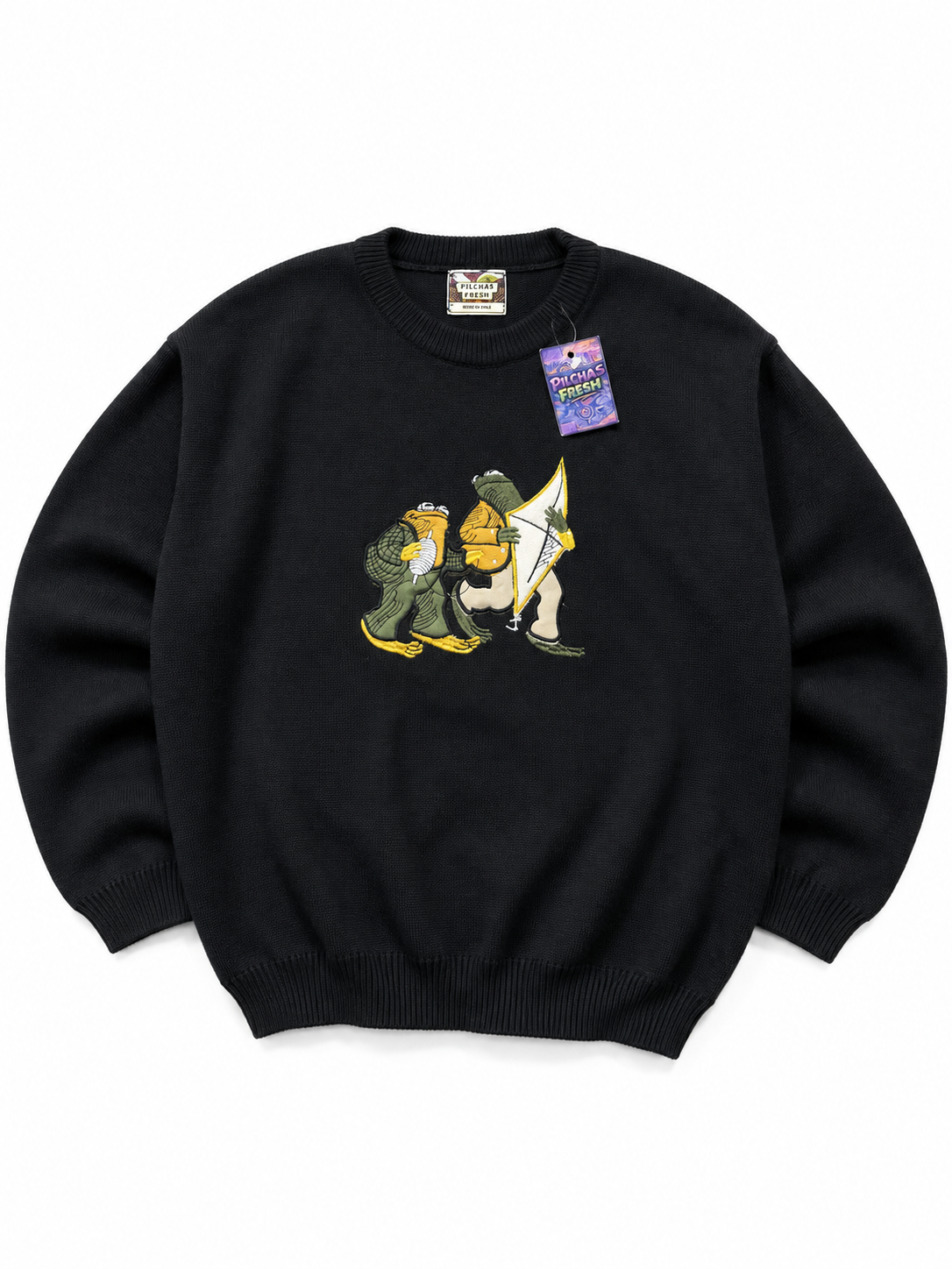 Sweater  frog and toad retro  bordado NUEVO 1