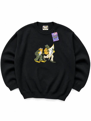 Sweater  frog and toad retro  bordado NUEVO