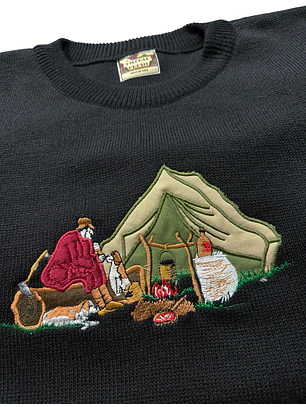 Sweater outdoor retro  bordado NUEVO