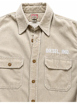 Diesel sobrecamisa gruesa cotele vintage (L)