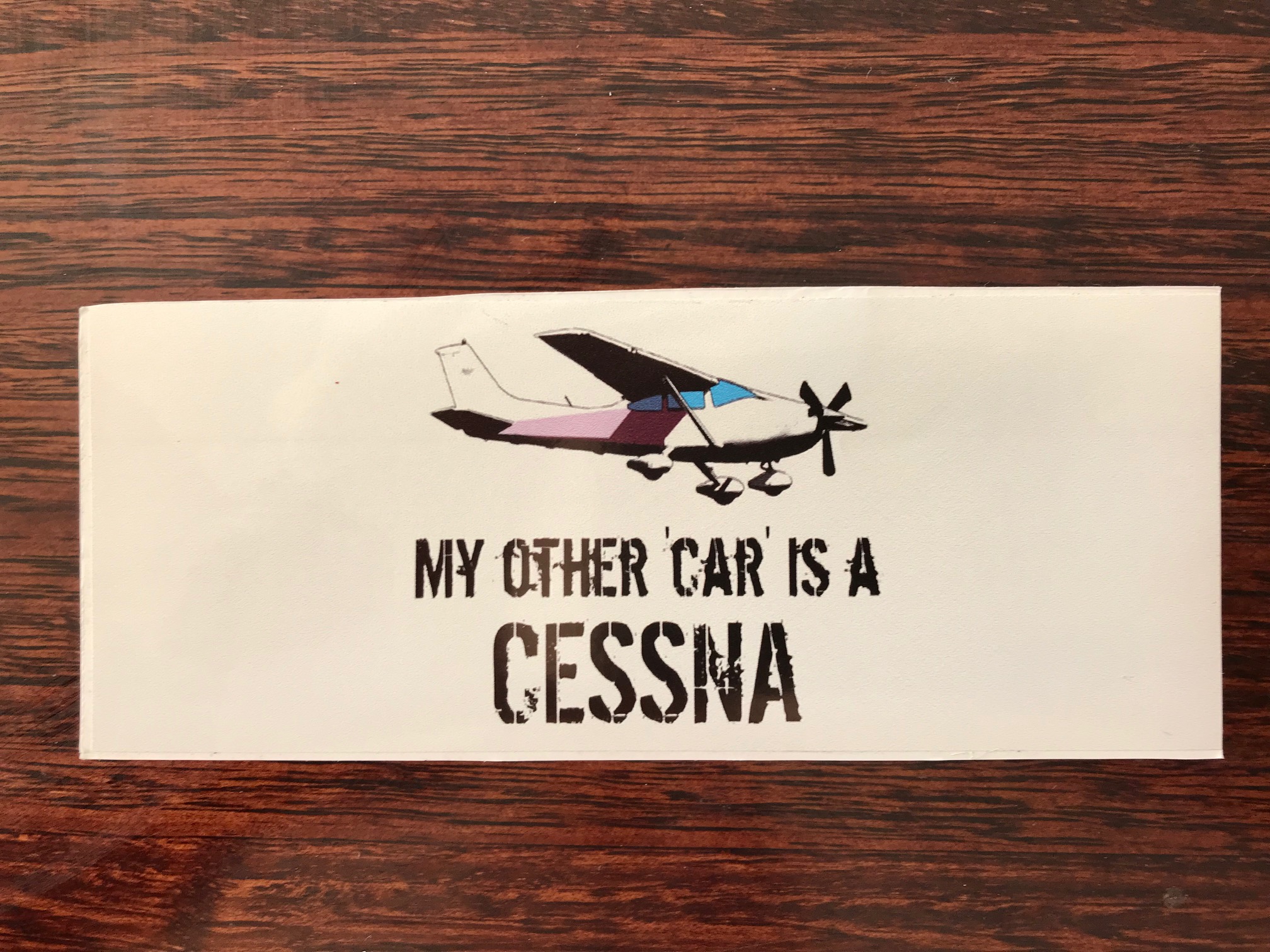 STICKER MY OTHER CAR IS A CESSNA