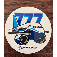 STICKER REDONDO BOEING 777