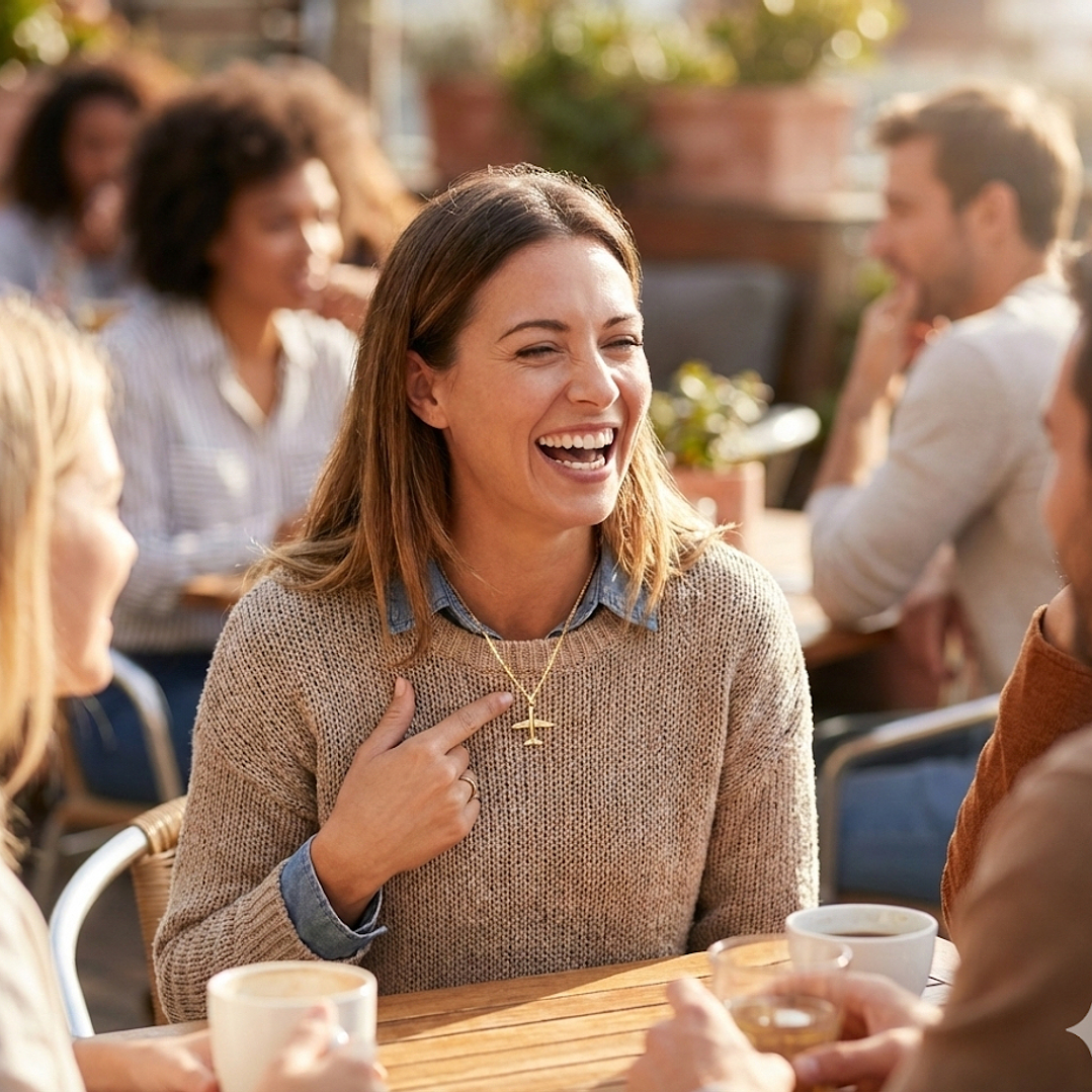 COLLAR DE PENDIENTE CON AERONAVE 1