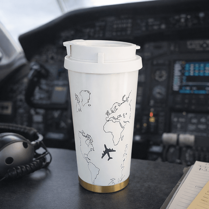 Vaso térmico aeronáutico 530 ml acero 316 | Travel mug avión 3