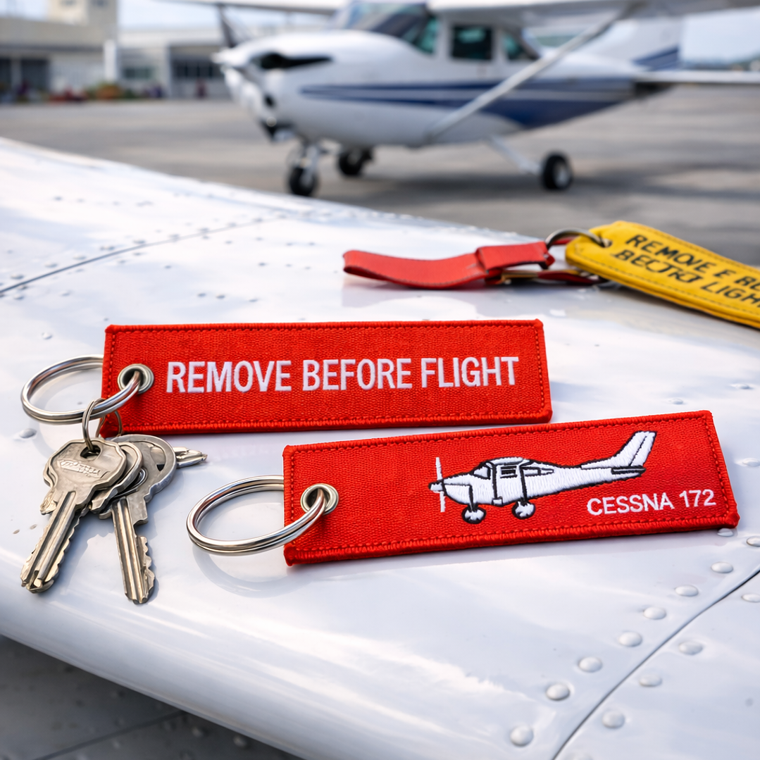 Llavero Bordado Cessna 172 “Remove Before Flight” – Regalo para Pilotos | Pilotshopper 2