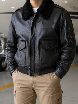 Chaqueta de Cuero de Piloto BAVE | Flight Jacket Aviador | Fabricación Profesional