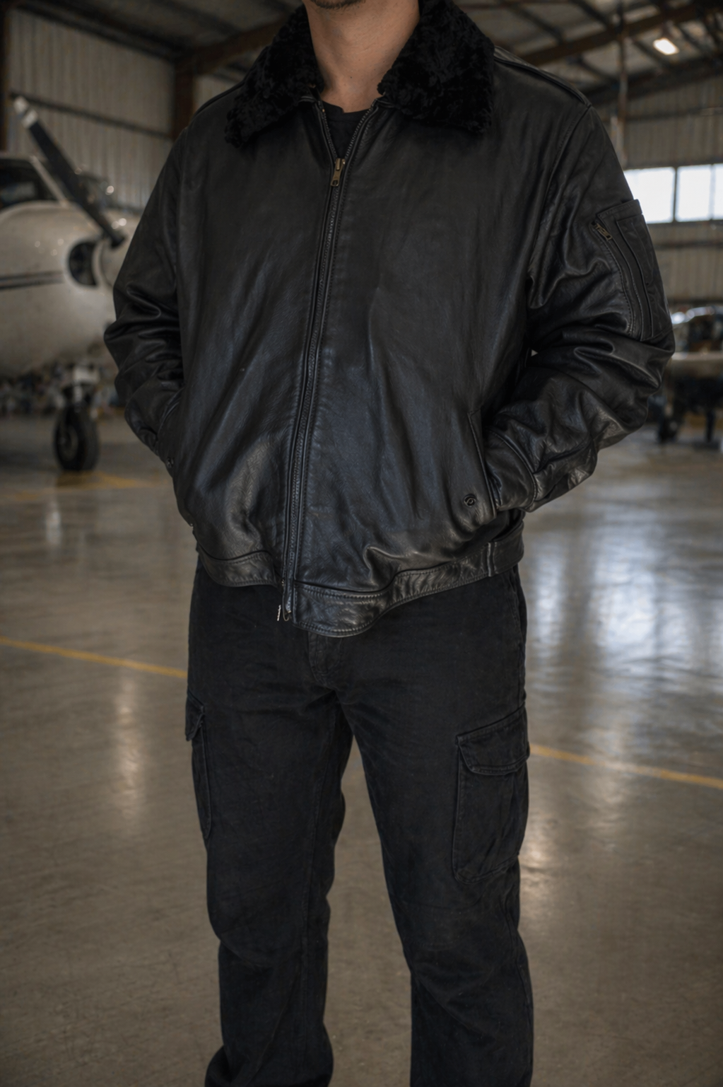 Chaqueta de Cuero de Piloto "Halcones" | Flight Jacket Aviador | Fabricación Profesional