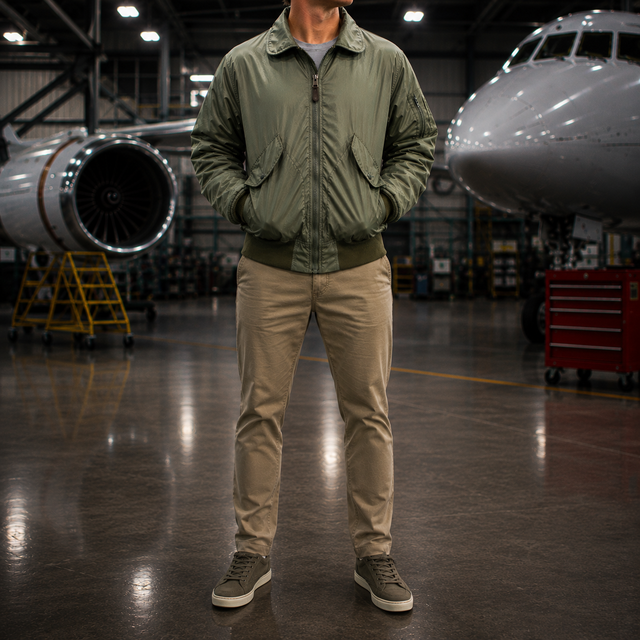 Chaqueta de Vuelo Estilo CWU-45/P