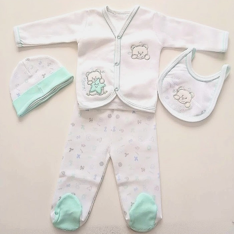 Ajuar bebé recién nacido punto inglés 1