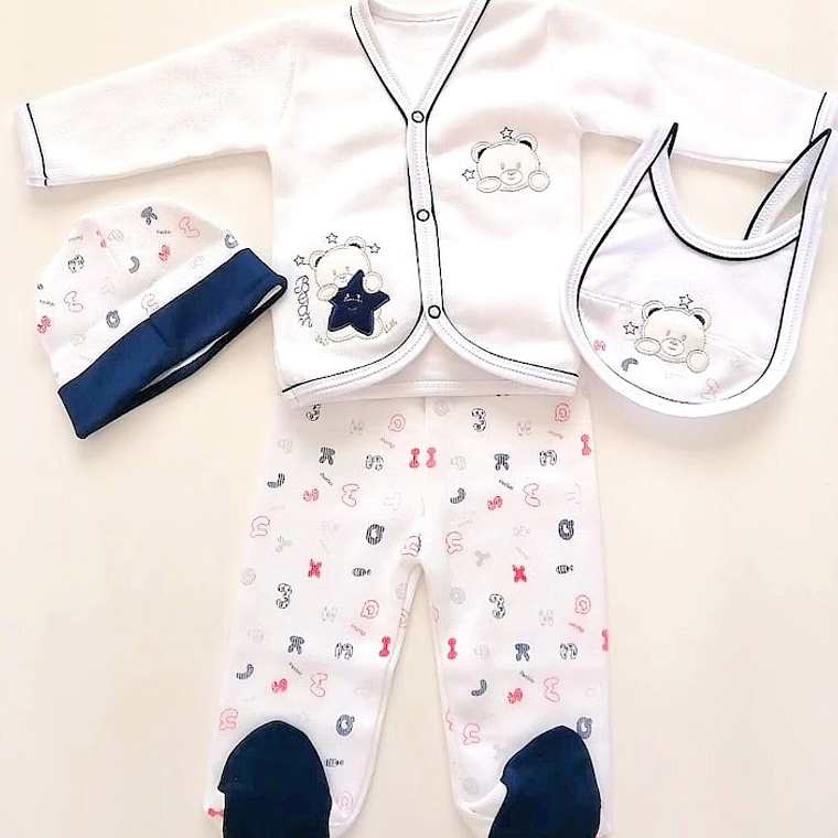 Ajuar bebé recién nacido punto inglés 1