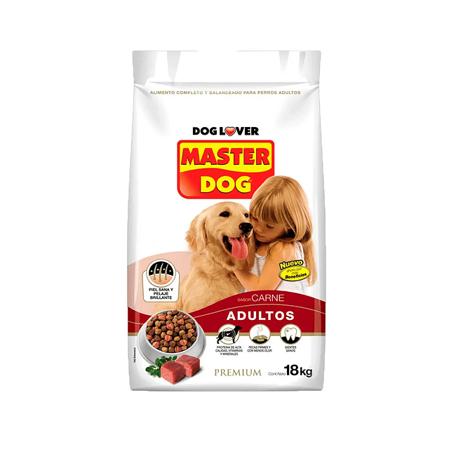 Masterdog Adulto 18kg Carne