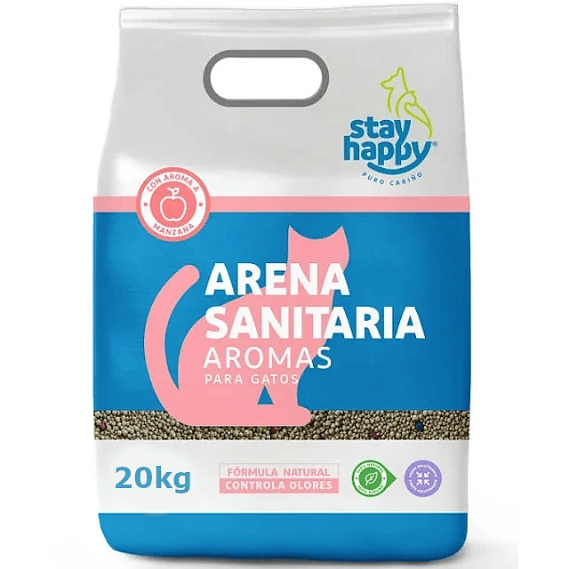 Arena Stay Happy Manzana 20KG