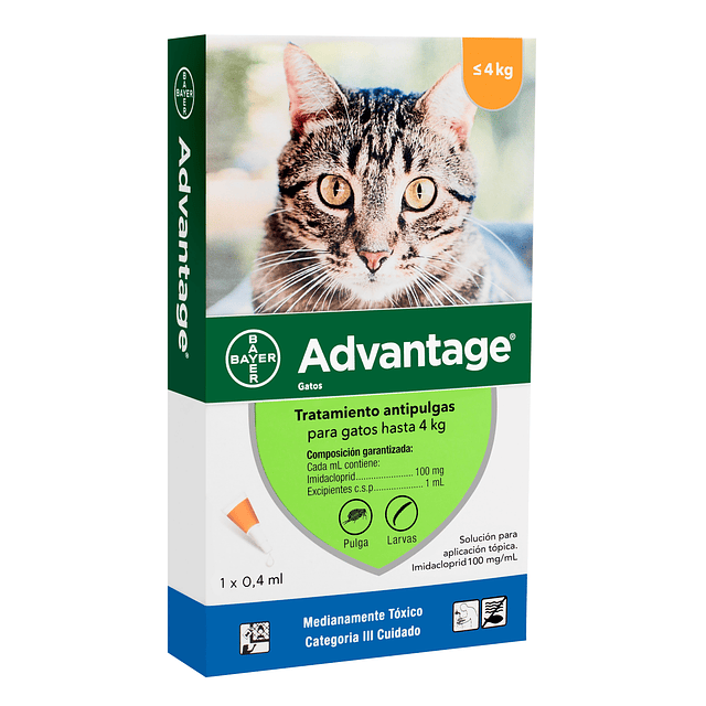 Advantage  Pipeta Gato 0-4 KG