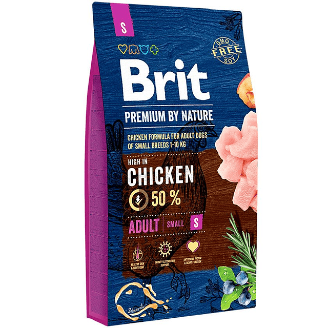 BRIT PREMIUM BY NATURE ADULT SMALL 8KG 