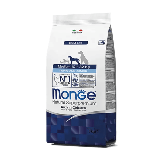 MONGE MEDIUM PUPPY &JUNIOR 3KG