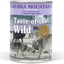 LATA TASTE OF THE WILD SIERRA MOUNTAIN CANINE CORDERO390 G 