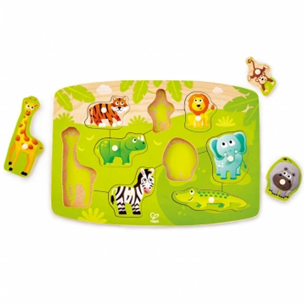 Puzzle de clavijas animales Selva - Hape