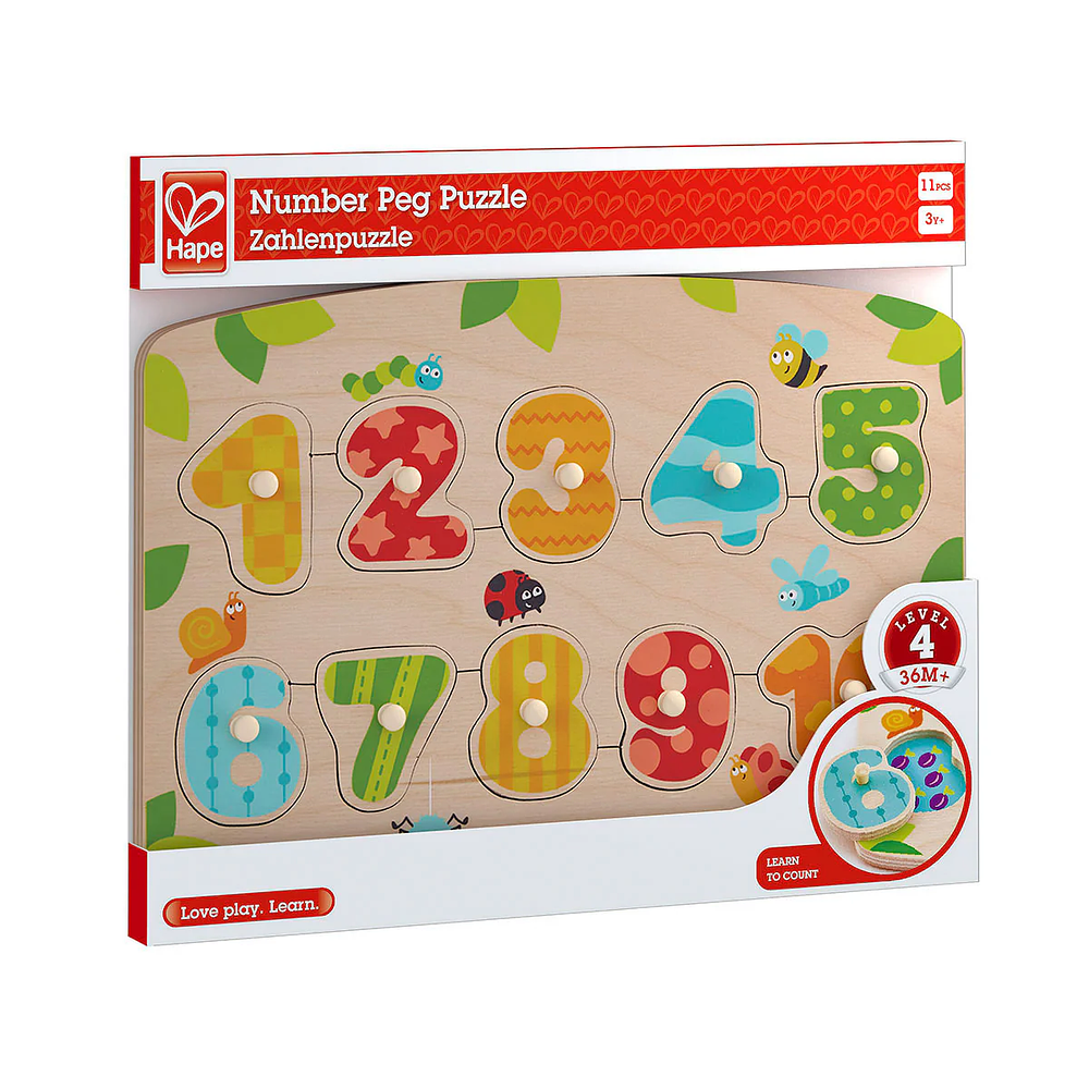 Puzzle madera números – Hape