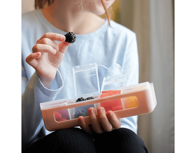 contenedor de 4 compartimientos Melii - Rosado