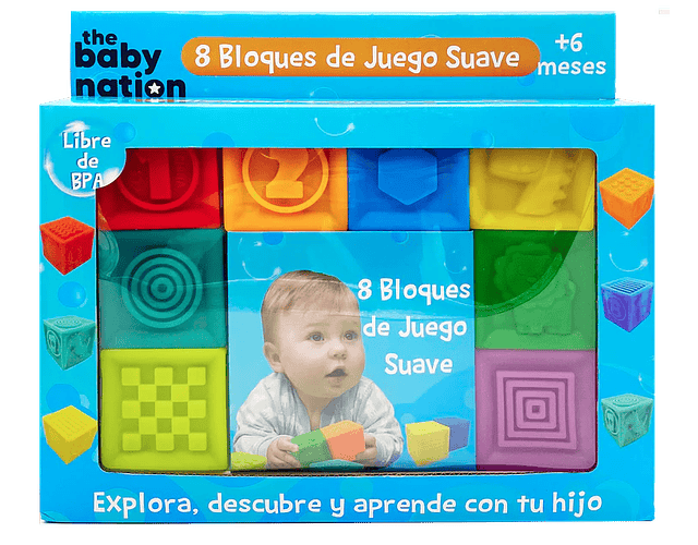 Set de 8 bloques suave