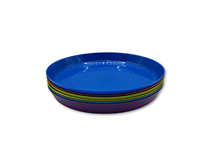 Pack de 6 platos redondos de pláticos