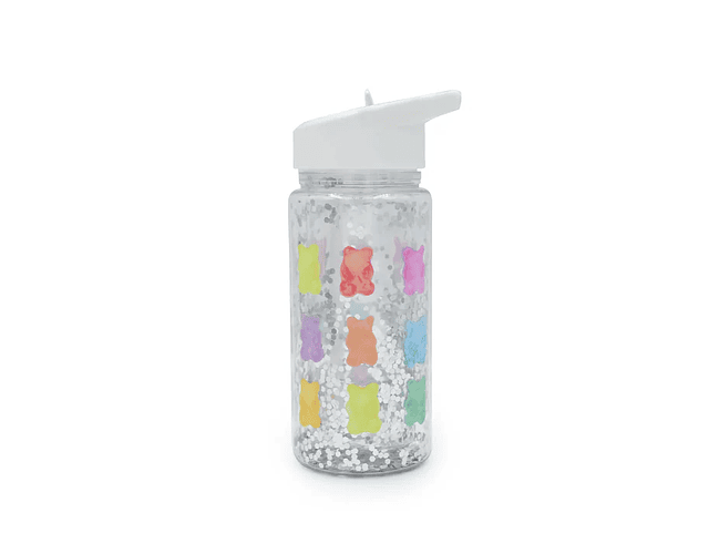 Botella con bombilla - ositos