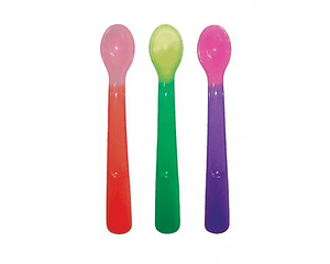 Pack de 3 cucharas suaves con sensor de calor