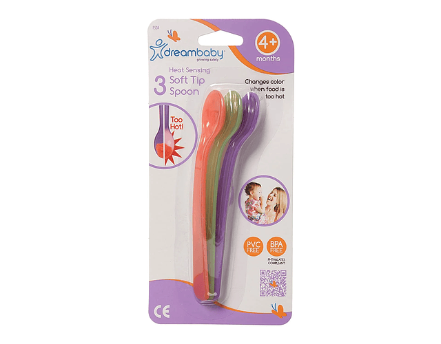 Pack de 3 cucharas suaves con sensor de calor
