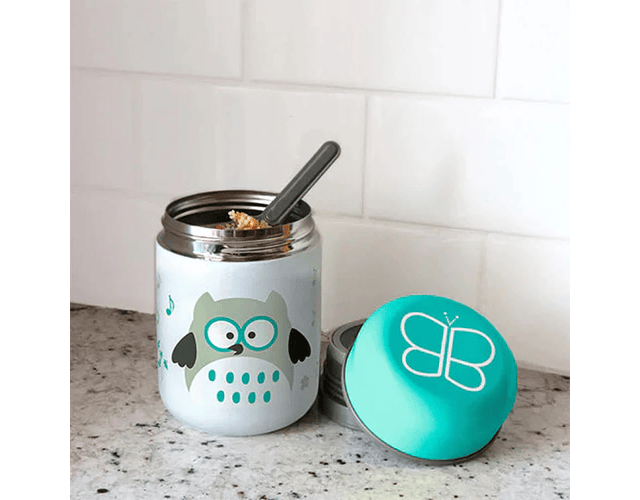 Termo de comida con cuchara - Buho