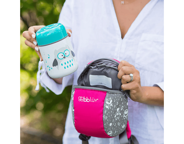 Termo de comida con cuchara - Buho