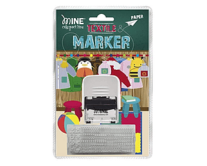 Marcador de ropa y libros