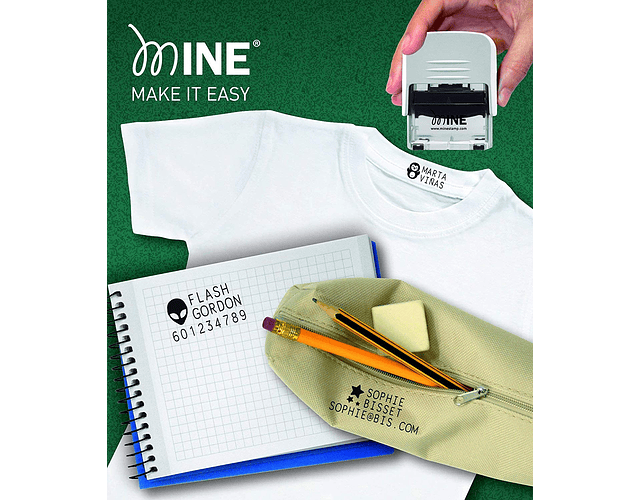 Marcador de ropa y libros