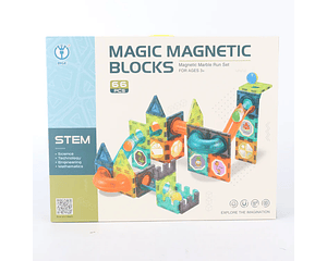 Bloques Magnéticos Tobogán. 66 Piezas
