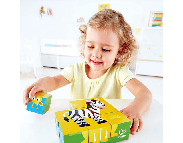 Puzle con bloques jungla