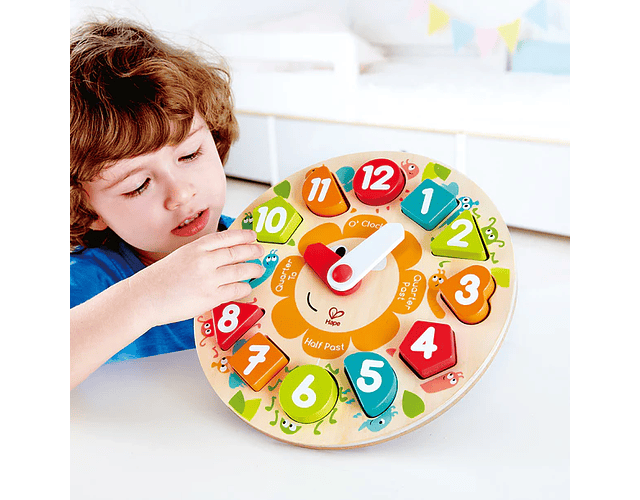Puzle reloj aprende la hora