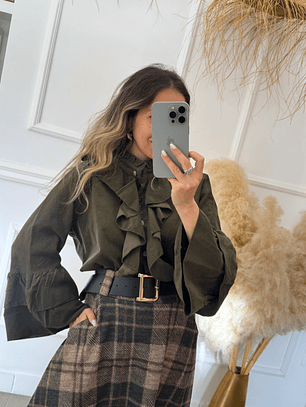 Camisa bombazina folho 