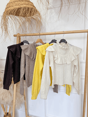 Camisola malha folho