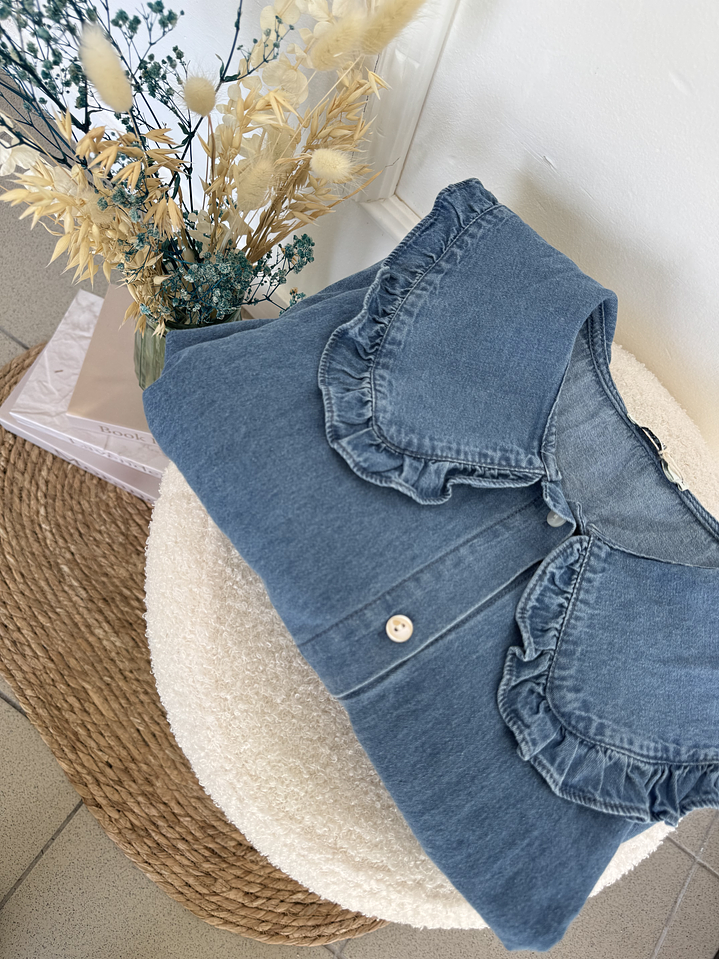 Camisa gola bebé denim 1