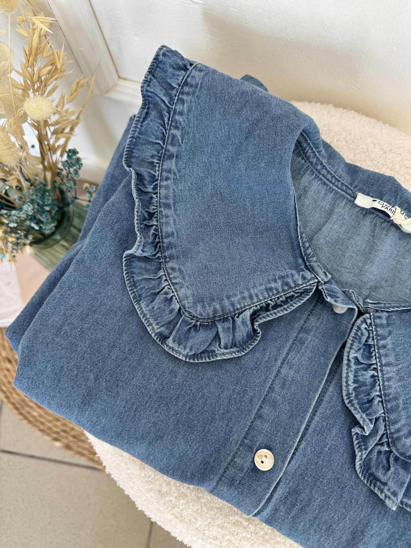 Camisa gola bebé denim 2