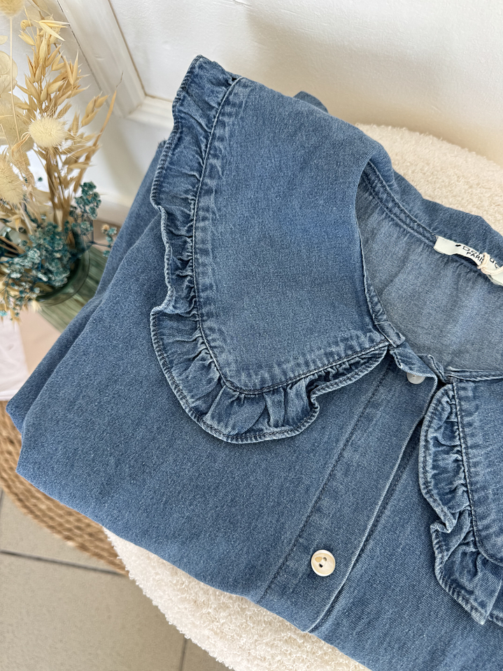 Camisa gola bebé denim 2