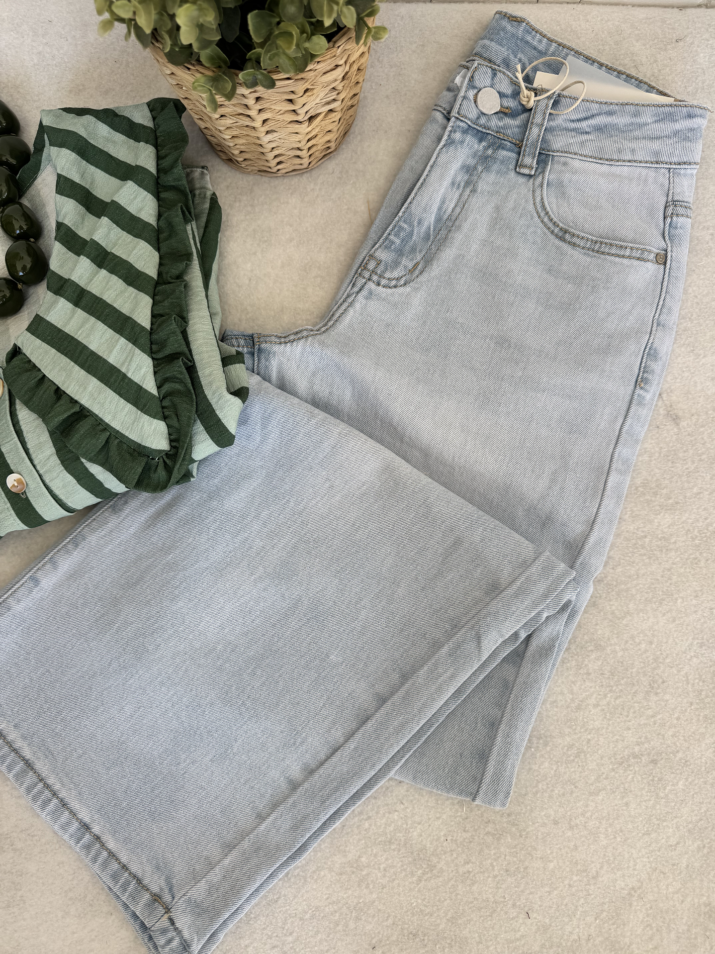 Calça ganga clara 4