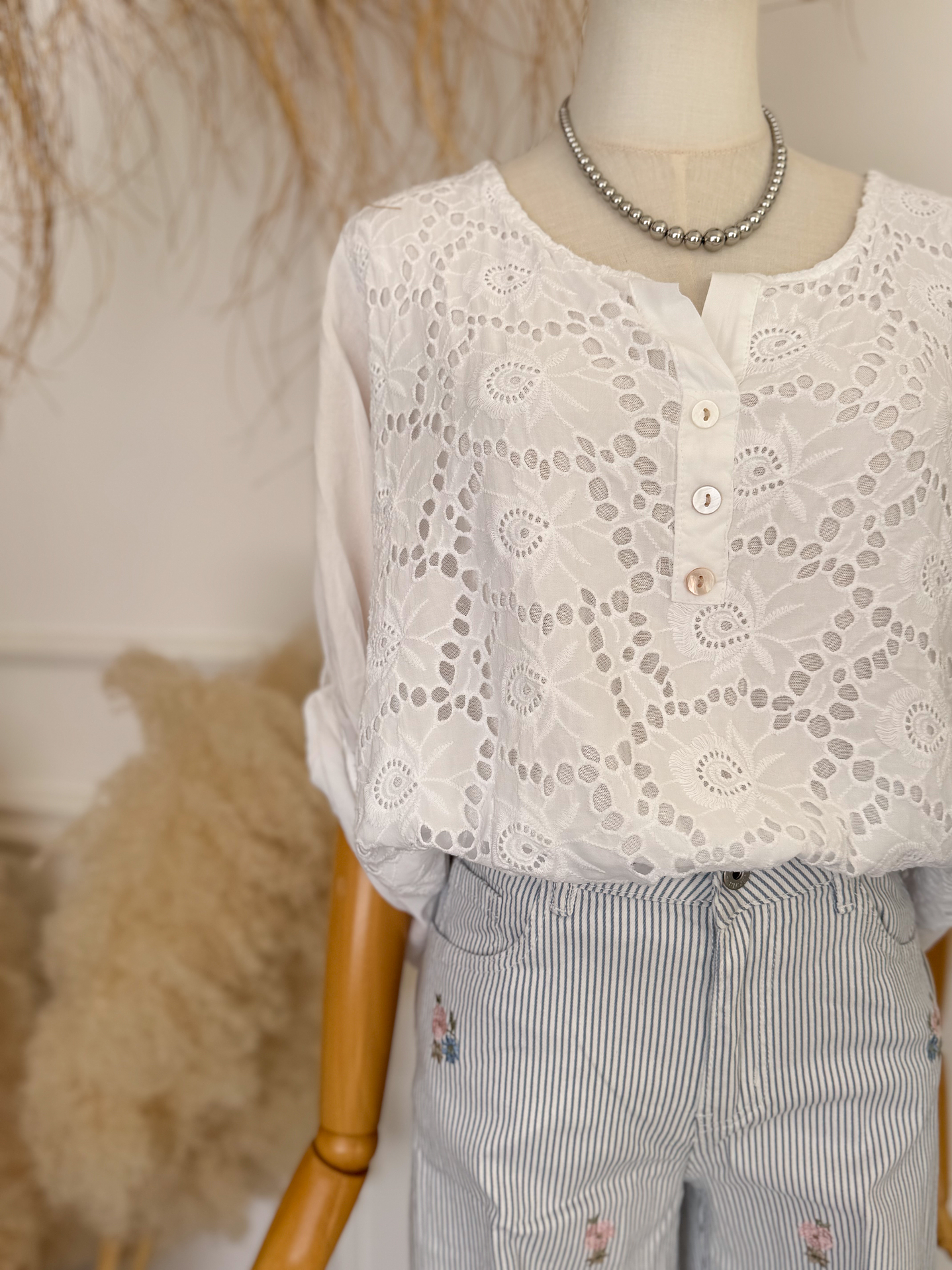 Túnica bordado inglês  1