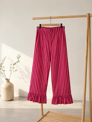Calça com folho 