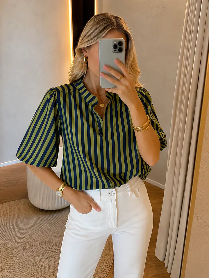 Camisa manga balão  2