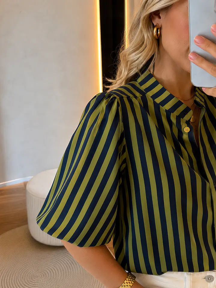 Camisa manga balão  7