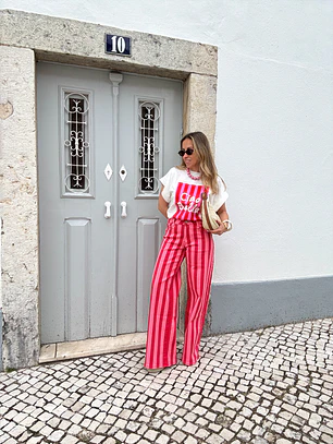 Calça risca 